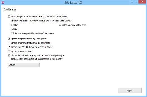Safe Startup