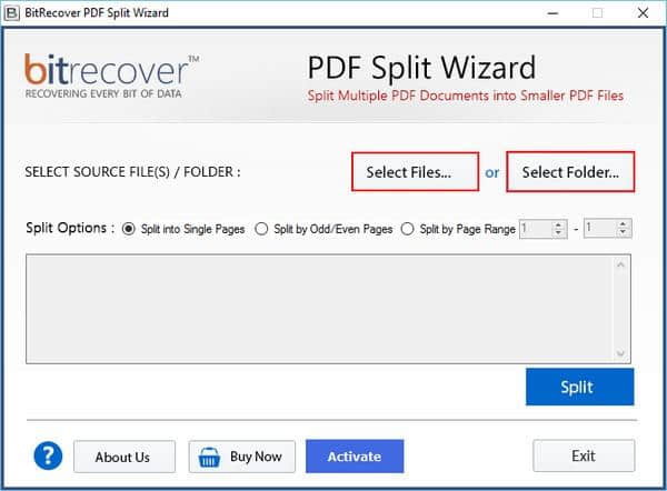 BitRecover PDF Split Wizard官方版