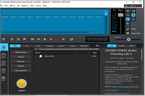 SOUND FORGE Audio Cleaning Lab