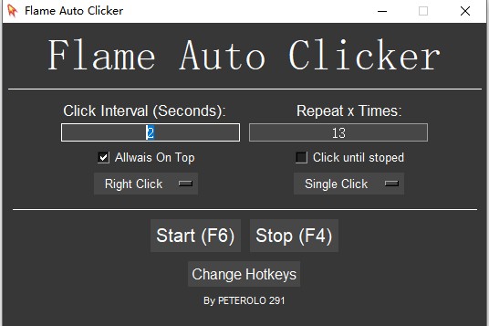 Flame Auto Clicker软件截图