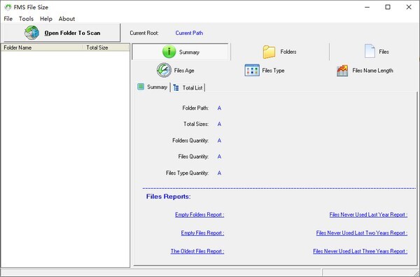 FMS File Size(磁盘文件分析软件)