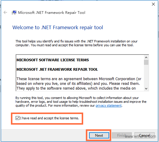 Microsoft .NET Framework Repair Tool