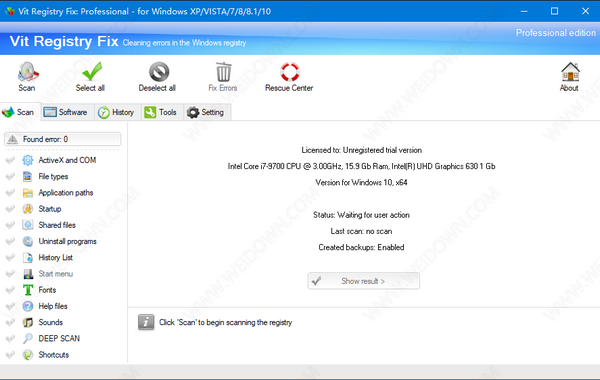 Vit Registry Fix