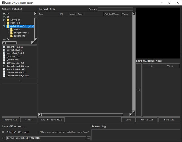 Quick Dicom batch editor