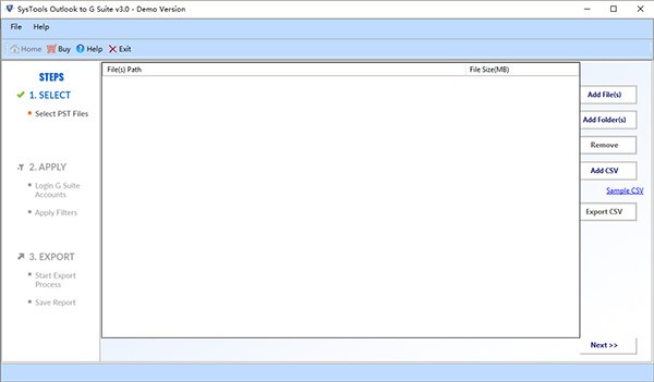 SysTools Outlook to G Suite