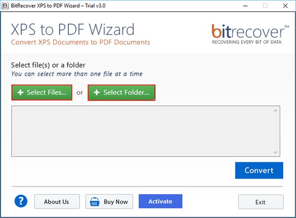 BitRecover XPS to PDF Wizard