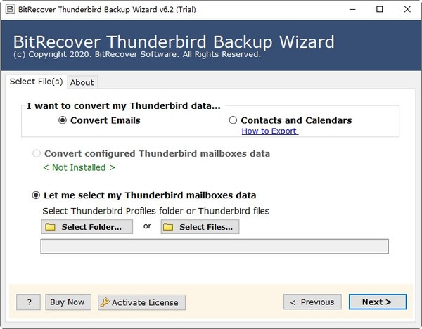 BitRecover Thunderbird Backup Wizard
