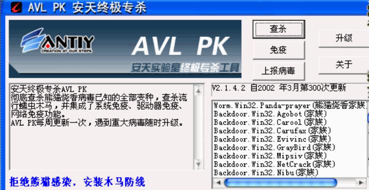 安天终极专杀AVL PK