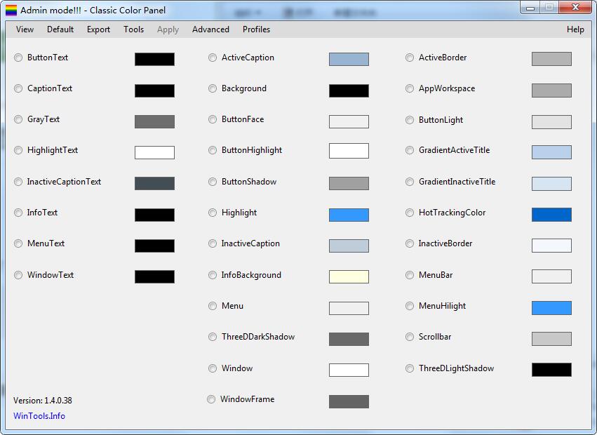 Classic Color Pane