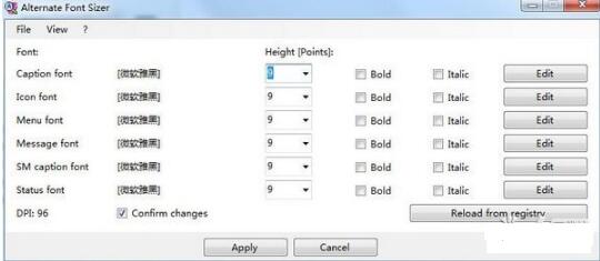Alternate Font Sizer