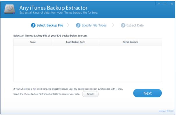 Any iTunes Backup Extractor