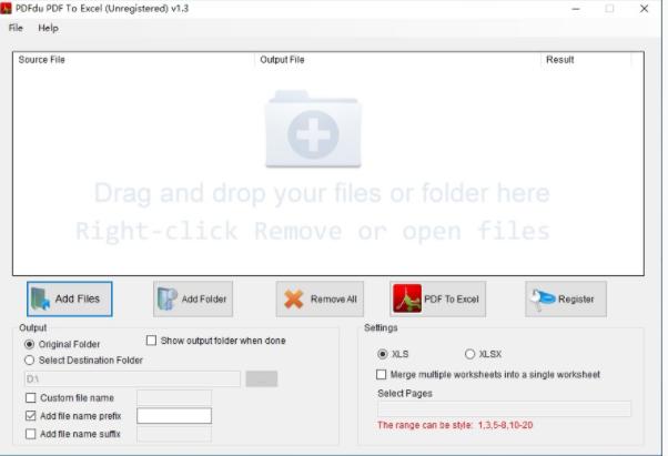PDFdu PDF To Excel Converter