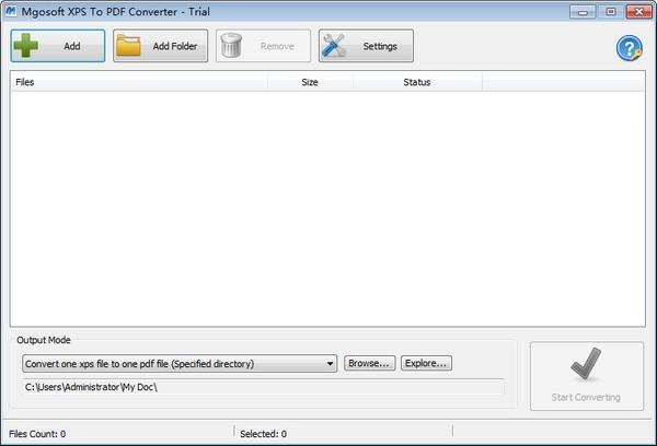 Mgosoft XPS To PDF Converter