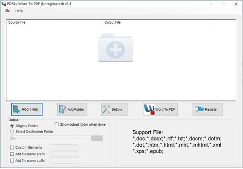 PDFdu Word To PDF Converter