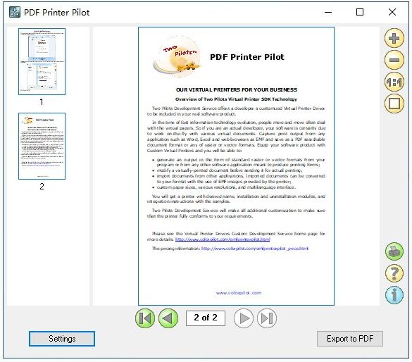 PDF Printer Pilot
