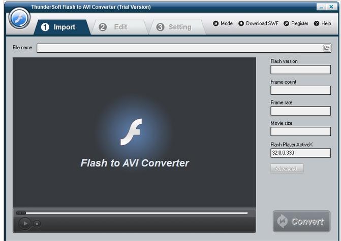 ThunderSoft Flash to AVI Converter