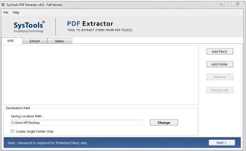 SysTools PDF Extractor