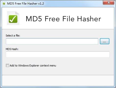 MD5 Free File Hasher