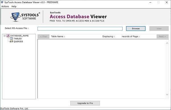 SysTools Access Database Viewer