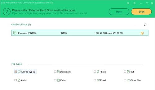 Safe365 External Hard Drive Data Recovery Wizard