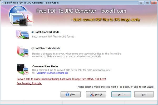 Boxoft PDF To JPG Converter