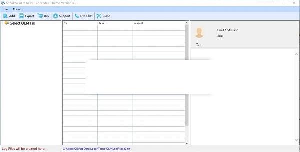 Softaken OLM to PST Converter