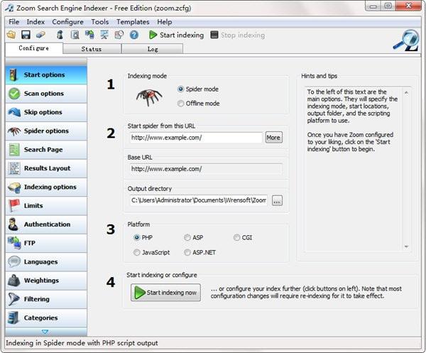 Zoom Search Engine Indexer