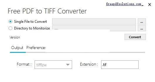 Free PDF to TIFF Converter