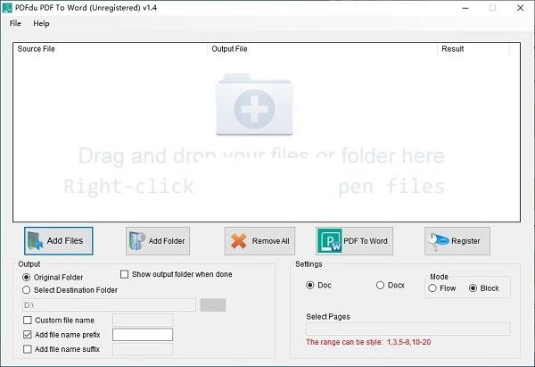 PDFdu PDF To Word Converter