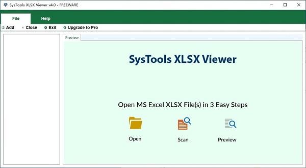 SysTools XLSX Viewer