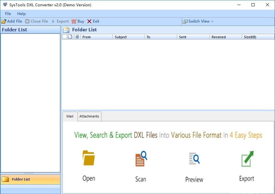 SysTools DXL to PST Converter
