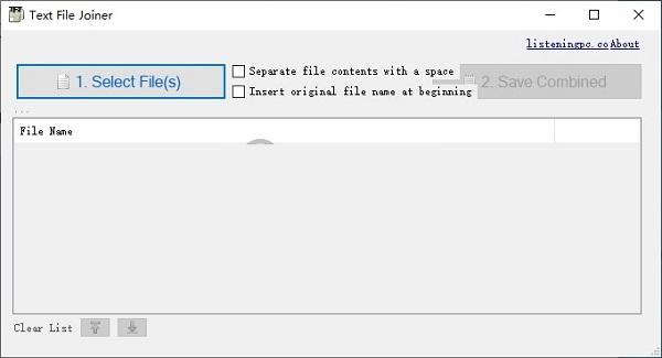 Text File Joiner
