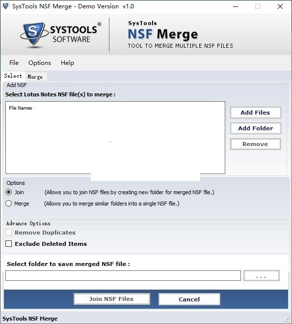 SysTools NSF Merge