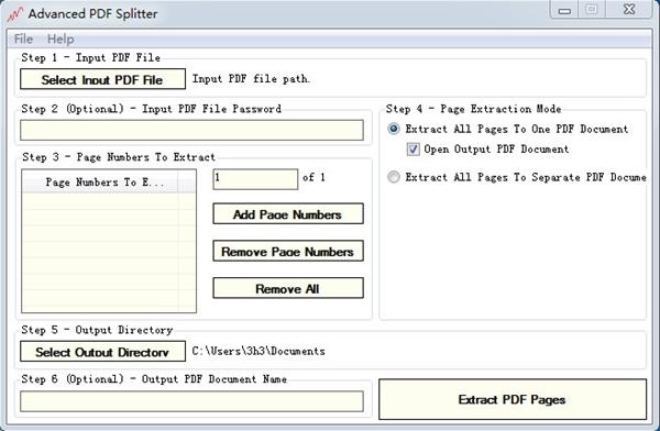 Advanced PDF Splitter