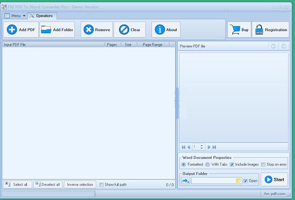 FM PDF To Word Converter Pro