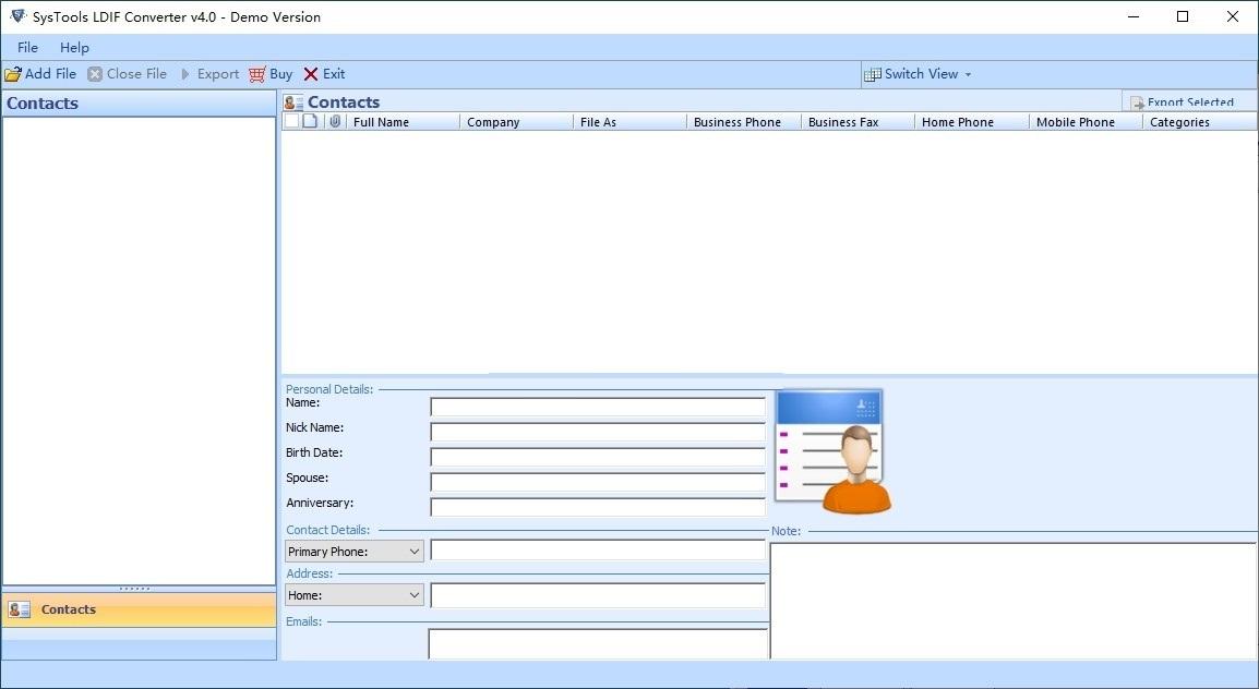 SysTools LDIF Converter