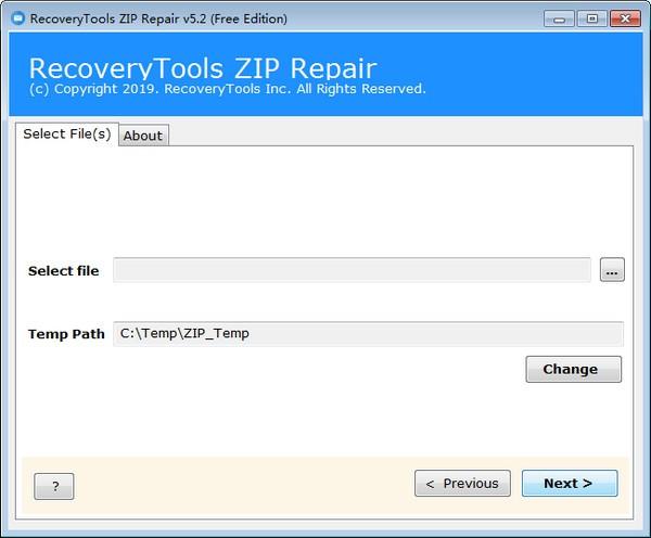 RecoveryTools ZIP Repair