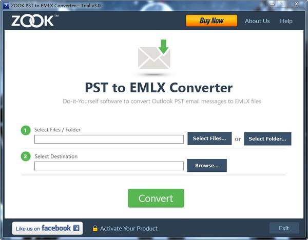 ZOOK PST to EMLX Converter