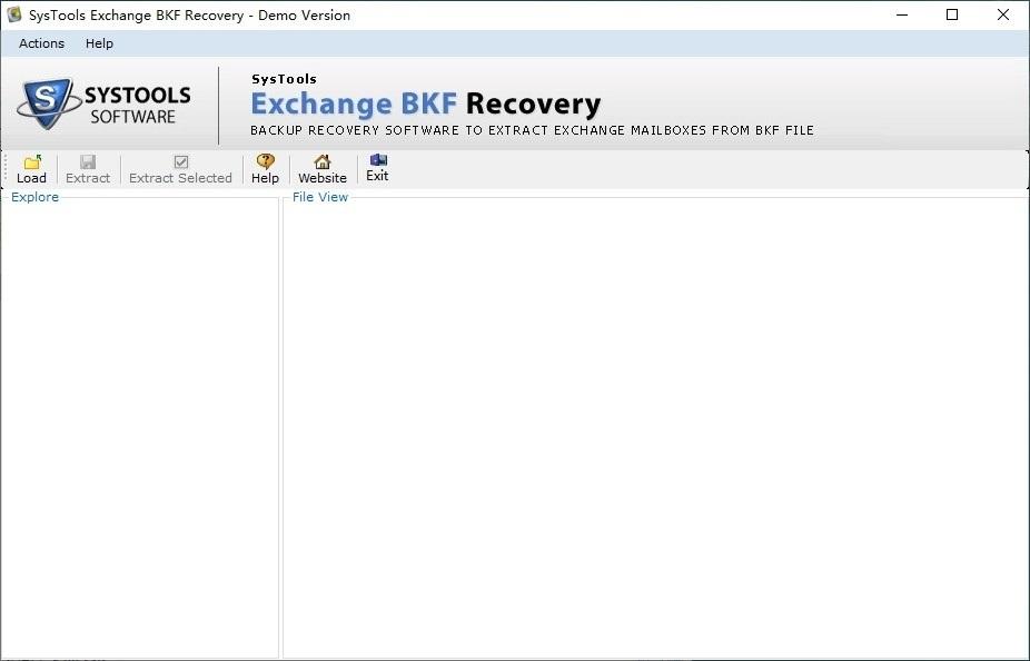 SysTools Exchange BKF Recovery