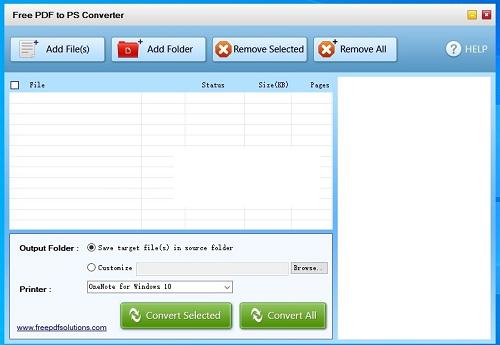 Free PDF to PS Converter