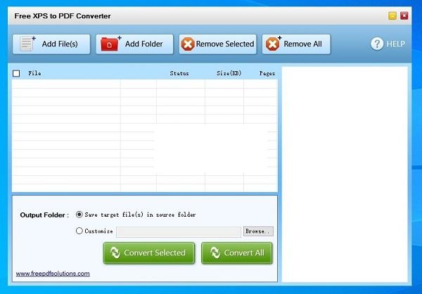 Free XPS to PDF Converter