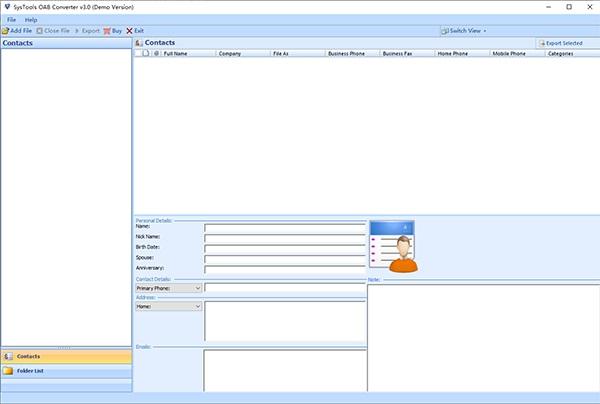 SysTools OAB Converter