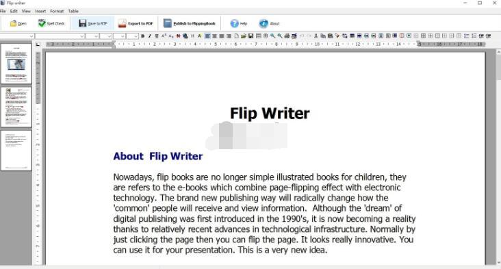 Flip Writer