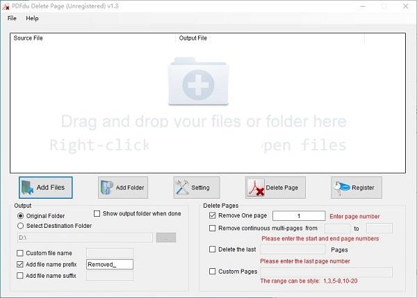 PDFdu Delete Page