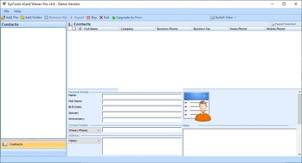 SysTools vCard Viewer Pro