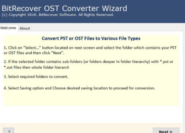 BitRecover OST Converter Wizard