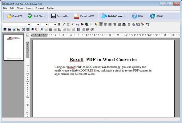 Boxoft PDF to DOC Converter