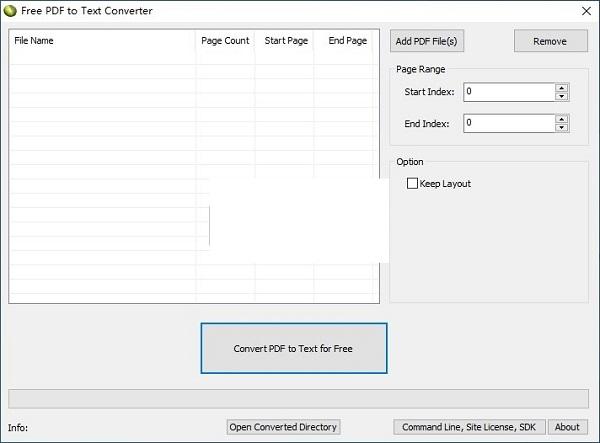 Free PDF To Text Converter
