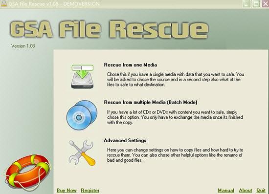 GSA File Rescue