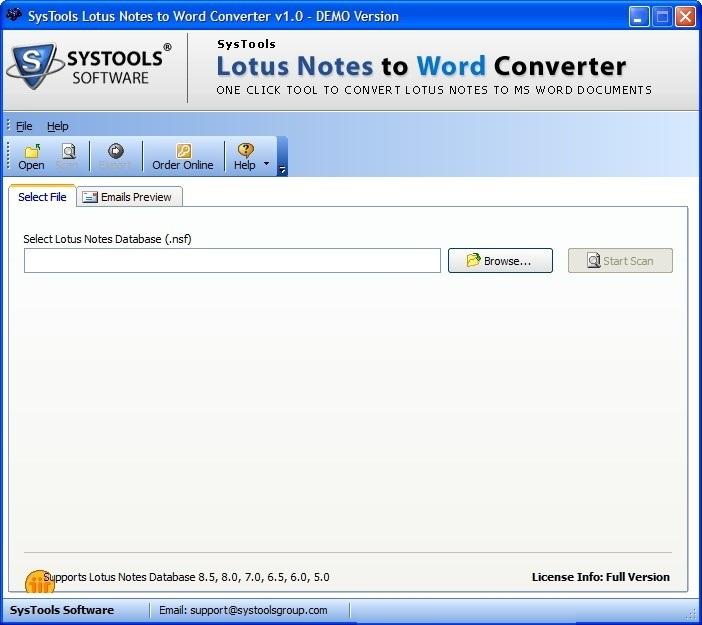 SyTools Lotus Notes to Word Converter